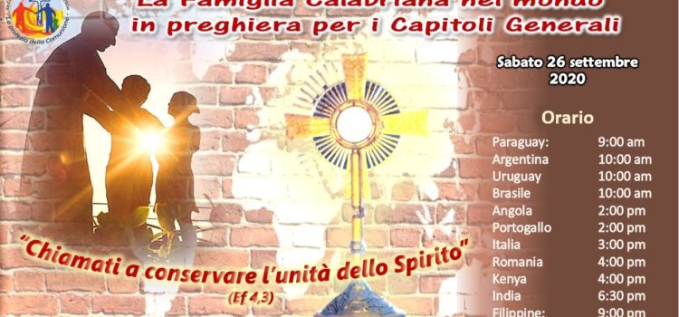 ORA DI PREGHIERA/ADORAZIONE EUCARISTICA DELLA FAMIGLIA CALABRIANA NEL MONDO